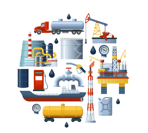 oil and gas illustration